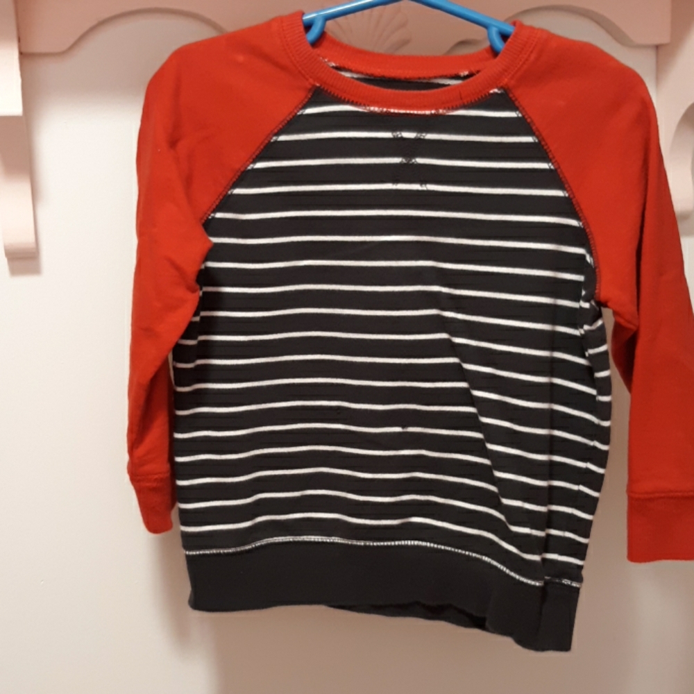 Long sleeve sweatshirt material top.